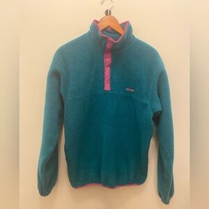 Vintage 1990s Teal Patagonia Fleece
